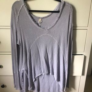 Periwinkle Free People knit top